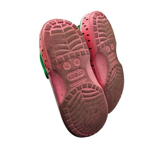 Crocs JOLLY RANCHER Watermelon Classic Clogs (Unisex) S-329 Sz 9 Men / 11 Women - Picture 4 of 6